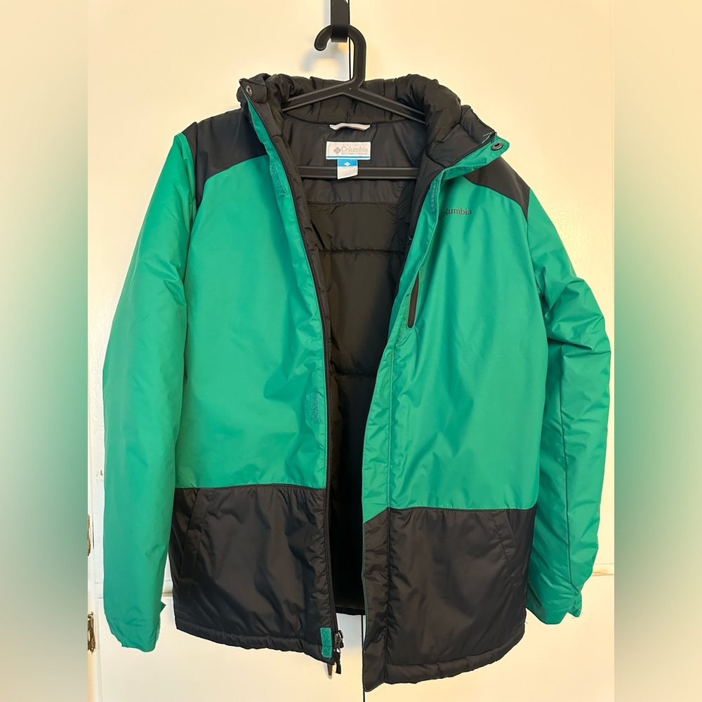 Columbia Green and Black Ski Snow Jacket